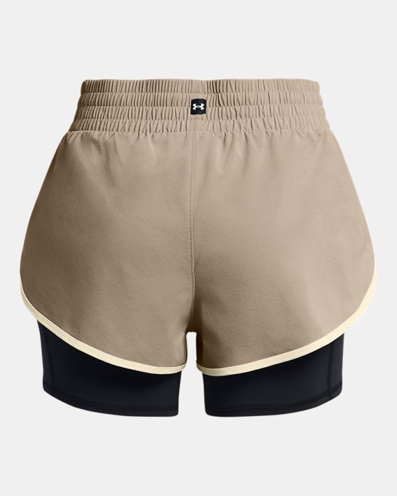 Women's Project Rock Flex Woven Leg Day Shorts in Brown image number 5